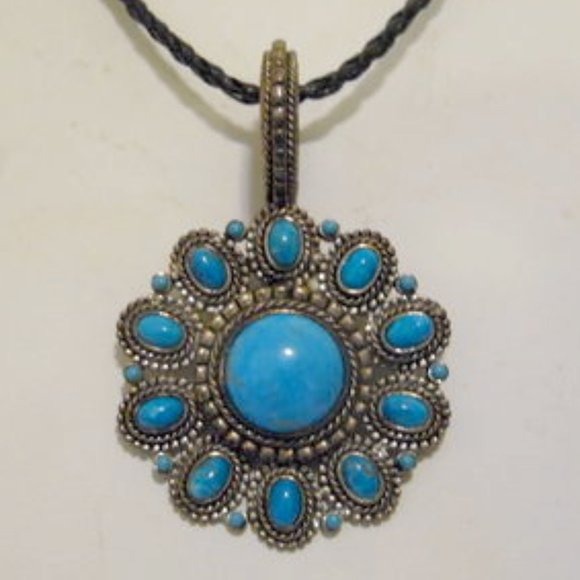 R. J Graziano Simulated Turquoise Pendant - Picture 6 of 8